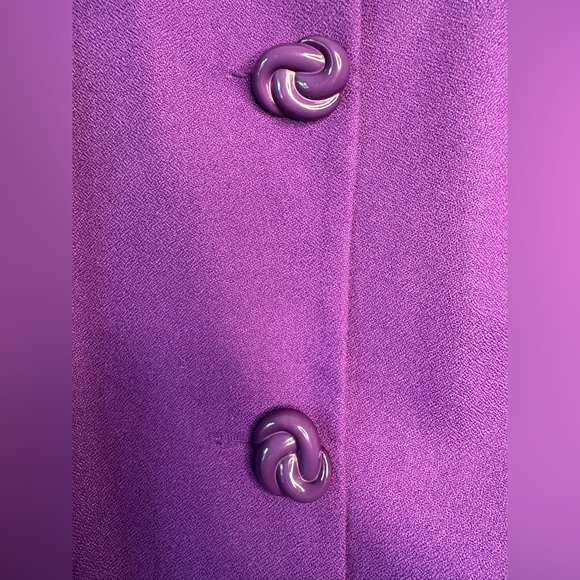 Vintage Women’s Purple Blazer Jacket size 14 - Picture 6 of 11